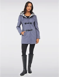 Duffle Coat Capuche Laine Noelle par Saki