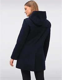 Offres Black Friday : Duffle Laine Saki à Capuche Carreaux