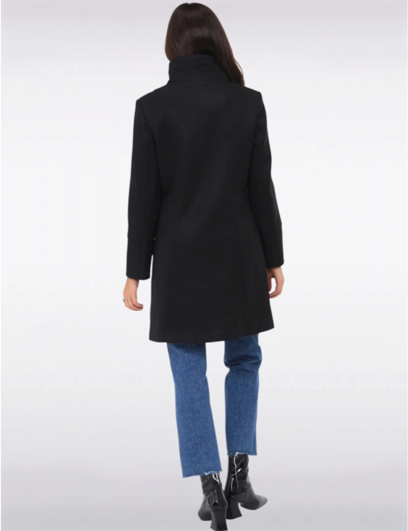 Manteau Mi-Long Laine Florence par Saki