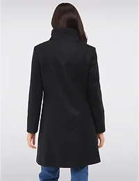 Manteau Mi-Long Laine Florence par Saki