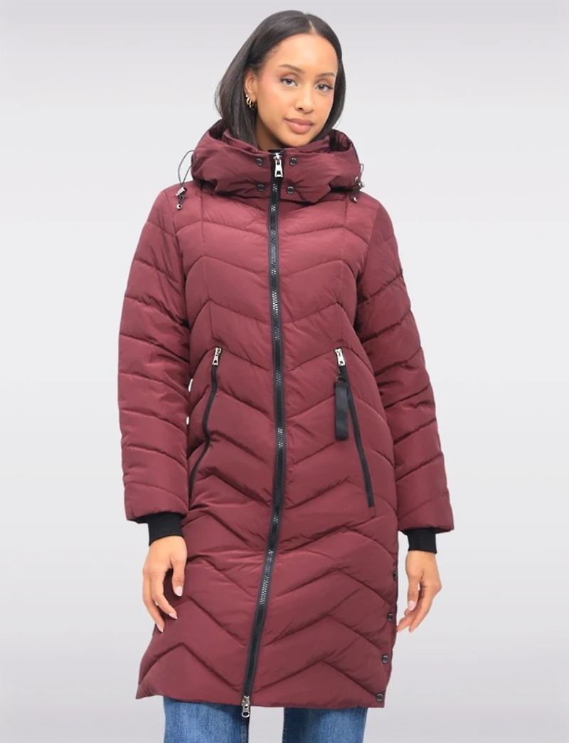 Manteau long matelassé Saki : offres Black Friday