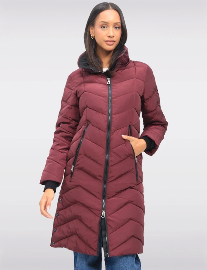 Manteau long matelassé Saki : offres Black Friday