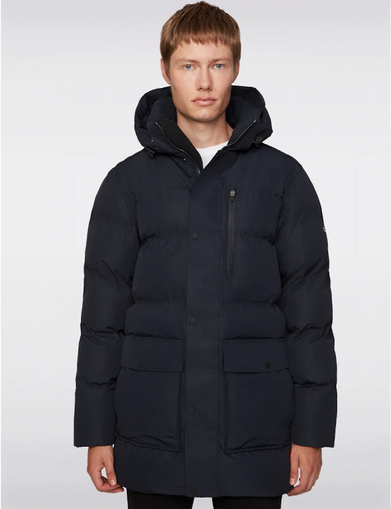 Manteaux | La maison du manteau au Québec Parka Matelassée Recyclée & Coupe-Vent avec Capuchon Amovible par Projek Raw