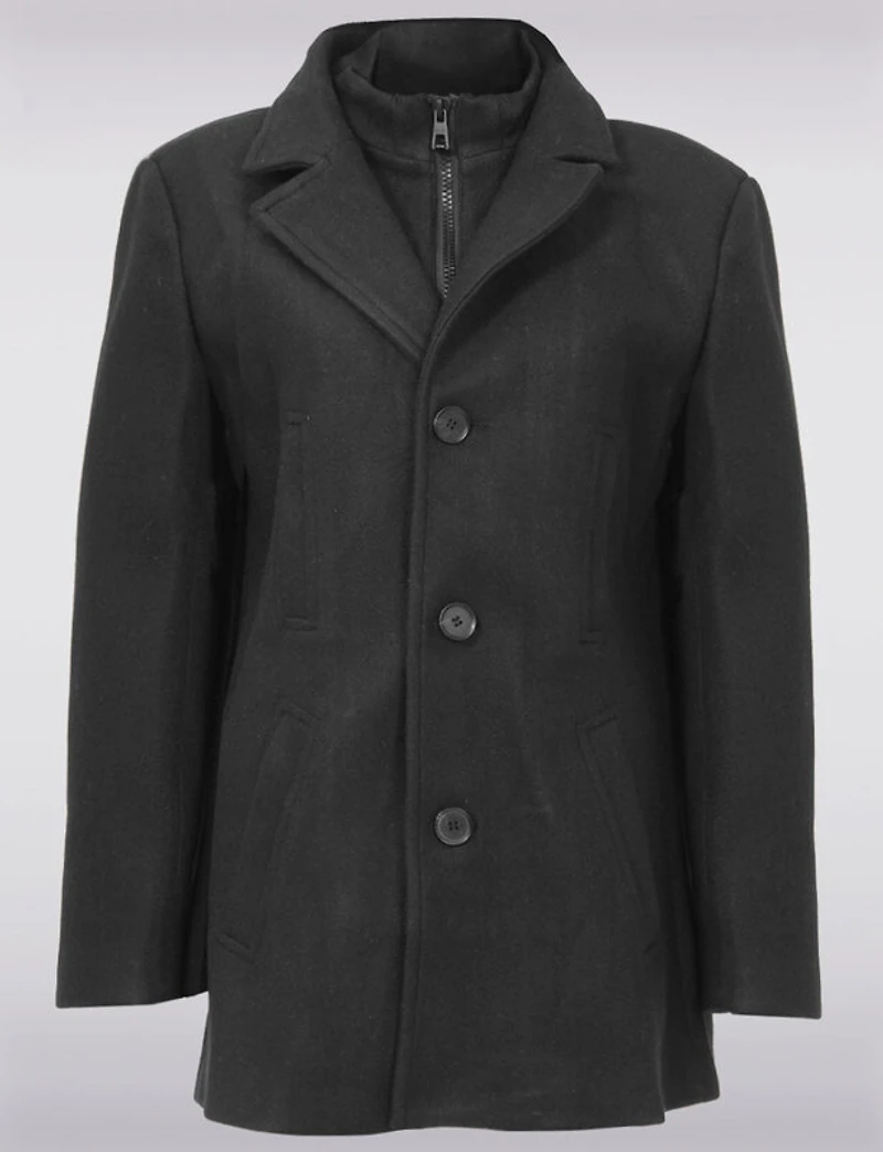 Manteau Laine Simple Boutonnage par Saki