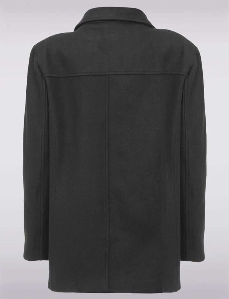 Offres Black Friday : Manteau laine Saki à col cranté