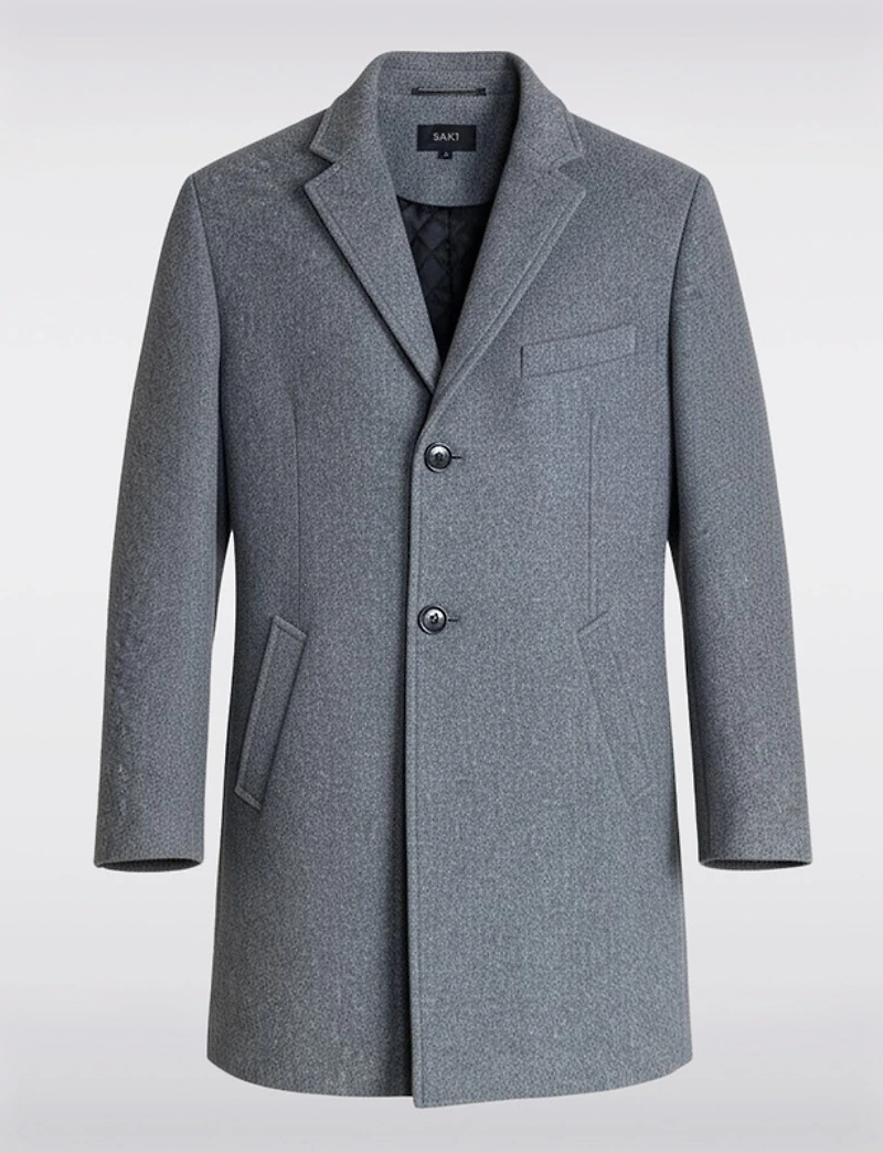 Manteau laine Saki col à cran – Offres Black Friday