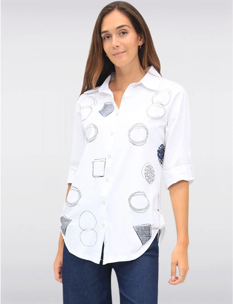 Blouse Imprimé Géométrique Goa