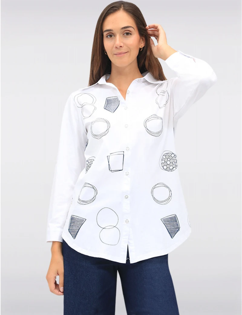Blouse Imprimé Géométrique Goa