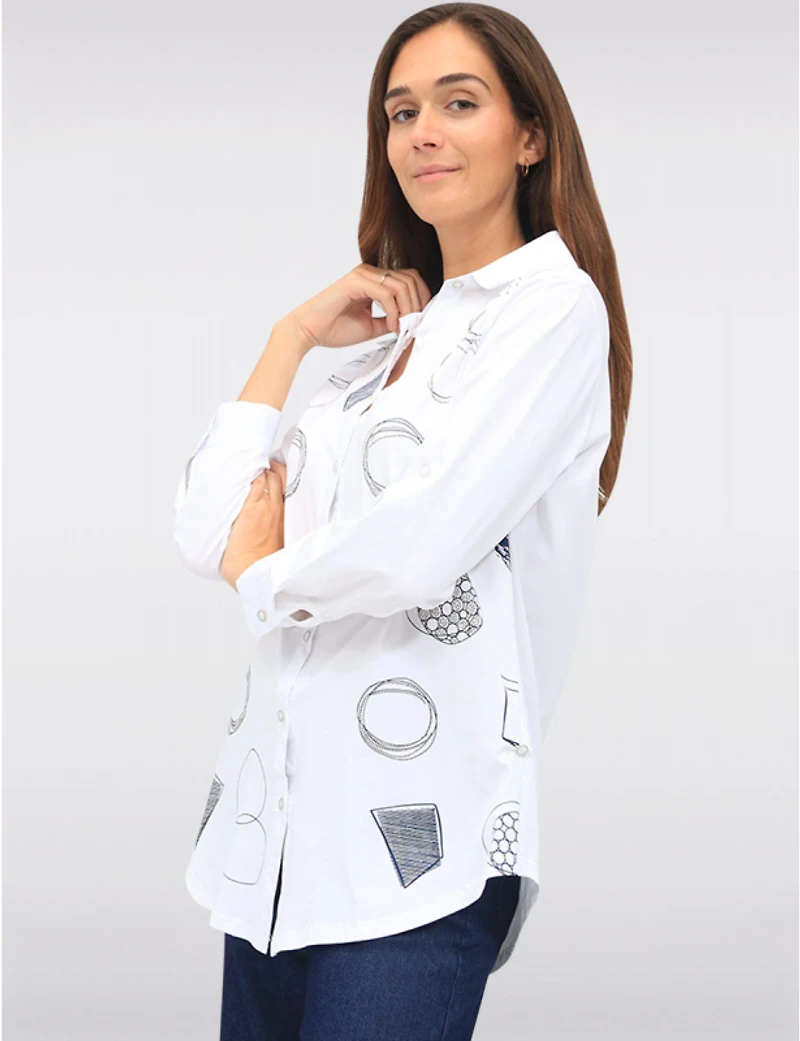 Blouse Imprimé Géométrique Goa