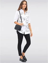 Chemise Élégante Imprimé Visage Goa