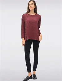 Pull Doux Maille Brossée par Perle