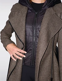 Manteau Herringbone Laine par Sicily