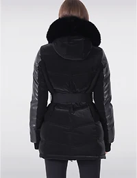 Manteaux | La maison du Manteau au Québec Doudoune à Capuche en Fausse Fourrure de Luxe Végane par Sicily