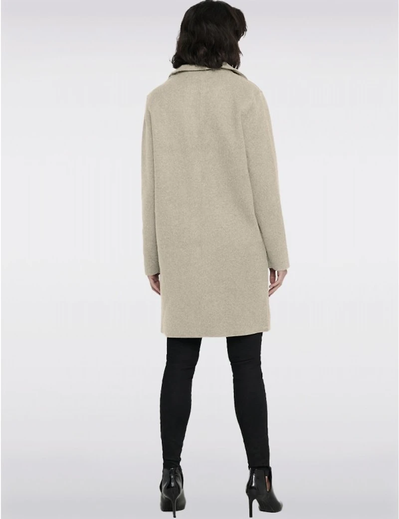 Manteaux | La maison du Manteau au Québec Chic à Boutonnage Simple avec Col Cranté Bords Bruts & Poches par ONLY