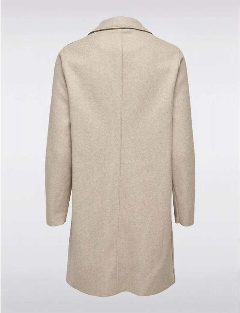 Manteaux | La maison du Manteau au Québec Chic à Boutonnage Simple avec Col Cranté Bords Bruts & Poches par ONLY