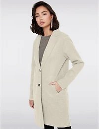 Manteaux | La maison du Manteau au Québec Chic à Boutonnage Simple avec Col Cranté Bords Bruts & Poches par ONLY