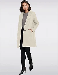 Manteaux | La maison du Manteau au Québec Chic à Boutonnage Simple avec Col Cranté Bords Bruts & Poches par ONLY