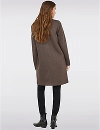 Manteau Tricot Col Cranté par Only