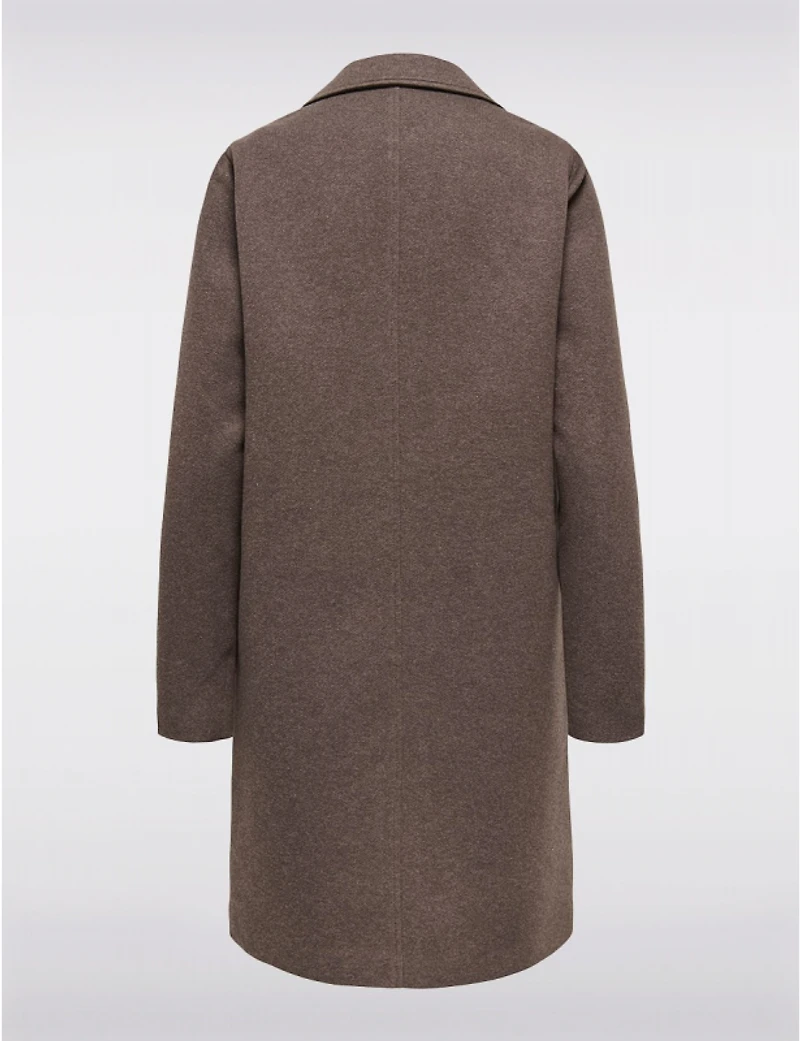 Manteau Tricot Col Cranté par Only