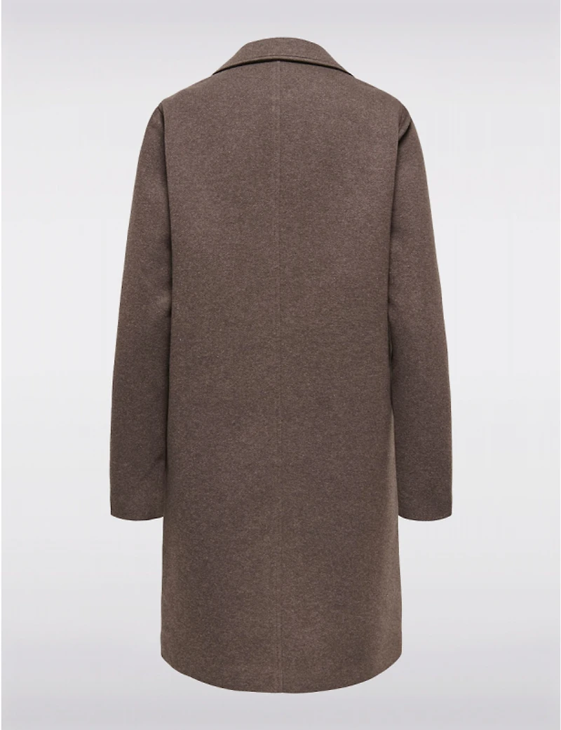 Manteau Tricot Col Cranté par Only