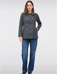 Manteau Peacoat Only à Double Boutonnage – Offres Black Friday