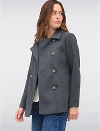 Manteau Peacoat Only à Double Boutonnage – Offres Black Friday