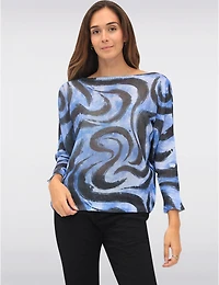 Manteaux Manteaux | La maison du manteau au Québec Haut Chic En Maille Motif Spiral À Manches Dolman Col Bateau par Froccella