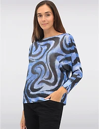 Manteaux Manteaux | La maison du manteau au Québec Haut Chic En Maille Motif Spiral À Manches Dolman Col Bateau par Froccella
