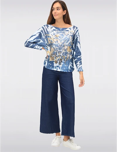 Manteaux Manteaux | La maison du manteau au Québec Haut Chic En Maille Motif Animal À Manches Dolman Col Bateau par Froccella