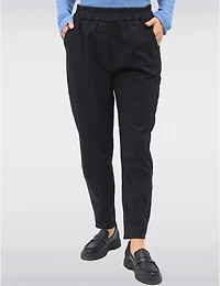 Manteaux | La maison du manteau au Québec Pantalon Décontracté Extensible avec Taille Élastique et 4-Poches par Froccella
