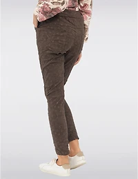 Manteaux Manteaux | La maison du manteau au Québec Pantalon Froissé Extensible à Enfiler avec Détails Dorés et Poches par Froccella
