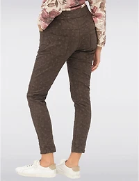 Manteaux Manteaux | La maison du manteau au Québec Pantalon Froissé Extensible à Enfiler avec Détails Dorés et Poches par Froccella