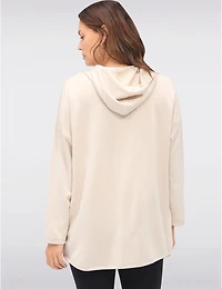 Manteaux | La maison du manteau au Québec Hoodie Extensible Polyvalent Zippé avec Manches Longues et Poches par Froccella