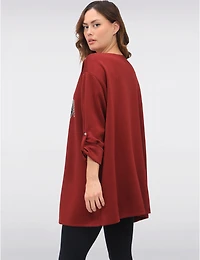 Manteaux | La maison du manteau au Québec Haut Chic Doux Extensible à Fleurs avec Manches Longues Ajustables par Froccella