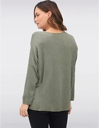 Haut en Mélange de Laine à Imprimé Floral Détails Dorés & Strass par Froccella