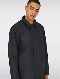 Manteaux | La maison du manteau au Québec Veste Mi-Longue Classique en Nylon Léger Marine Avec Fermeture Éclair par Only