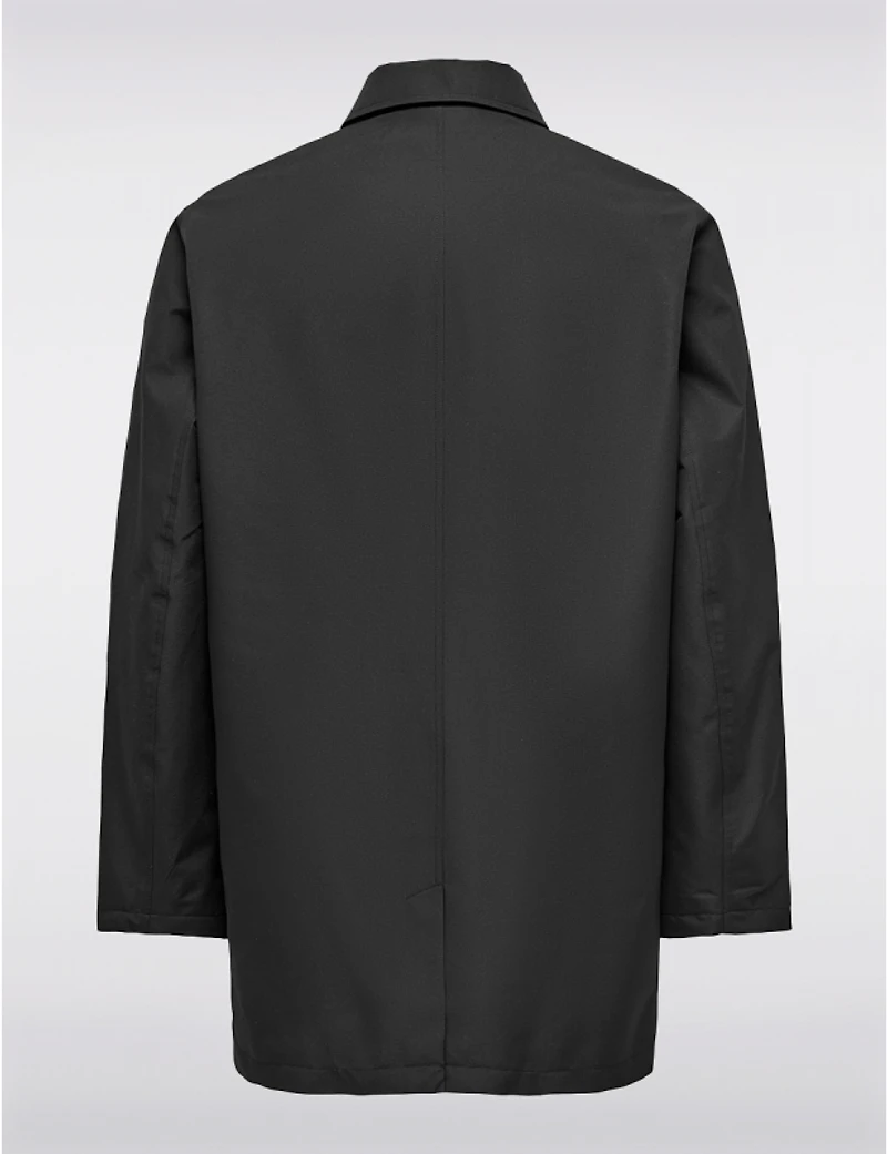 Manteaux | La maison du manteau au Québec Veste Mi-Longue Classique en Nylon Léger Marine Avec Fermeture Éclair par Only