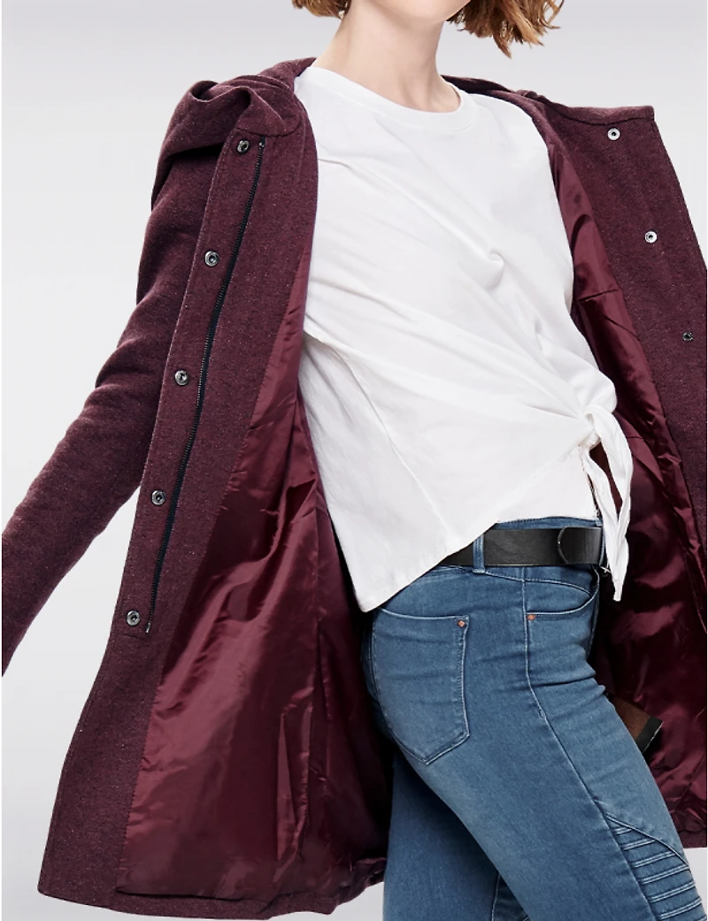 Veste Droite Capuche par Only