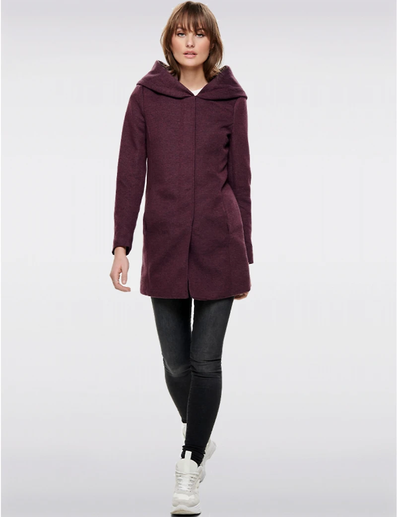 Veste Droite Capuche par Only