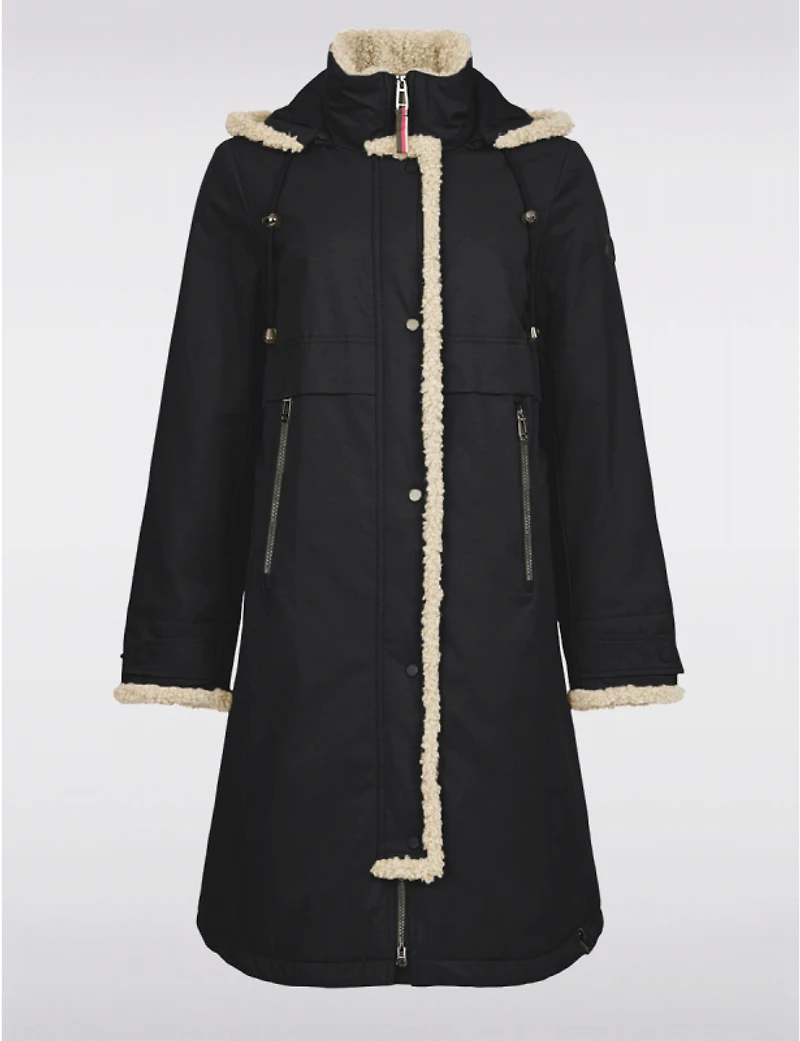 Manteau maxi Frandsen à garniture sherpa – Offres Black Friday