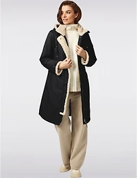 Manteau maxi Frandsen à garniture sherpa – Offres Black Friday