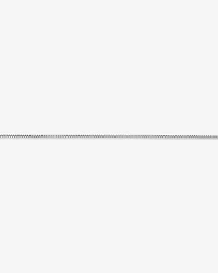 Collier Chaîne Boîte Ronde De 50 Cm (20 Po) De 1,25 Mm De Largeur En Argent Sterling