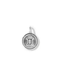 Pendentif zodiaque Gémeaux avec accents de diamants en argent sterling