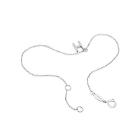 Bracelet à initiale « H » en argent