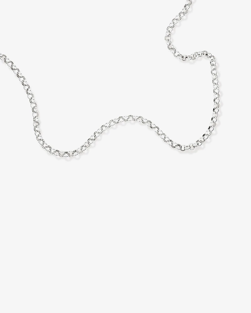 50cm (20") 6.5mm-7mm Width Belcher Chain in Sterling Silver