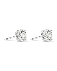 2.00 Carat TW Flawless Diamond Solitaire Stud Earrings in 18kt White Gold