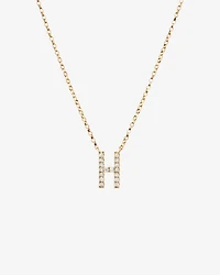 "H" Initial Necklace with 0.10 Carat TW of Diamonds in 10kt Yellow Gold