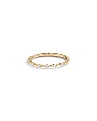Alliance en or jaune 14 carats avec diamant de 0,15 carat