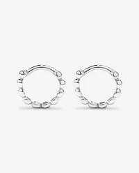 Créoles perlées 10,5 mm en argent sterling