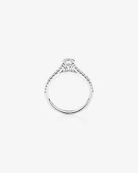 Engagement Ring with 0.78 Carat TW of Diamonds in 14kt White Gold